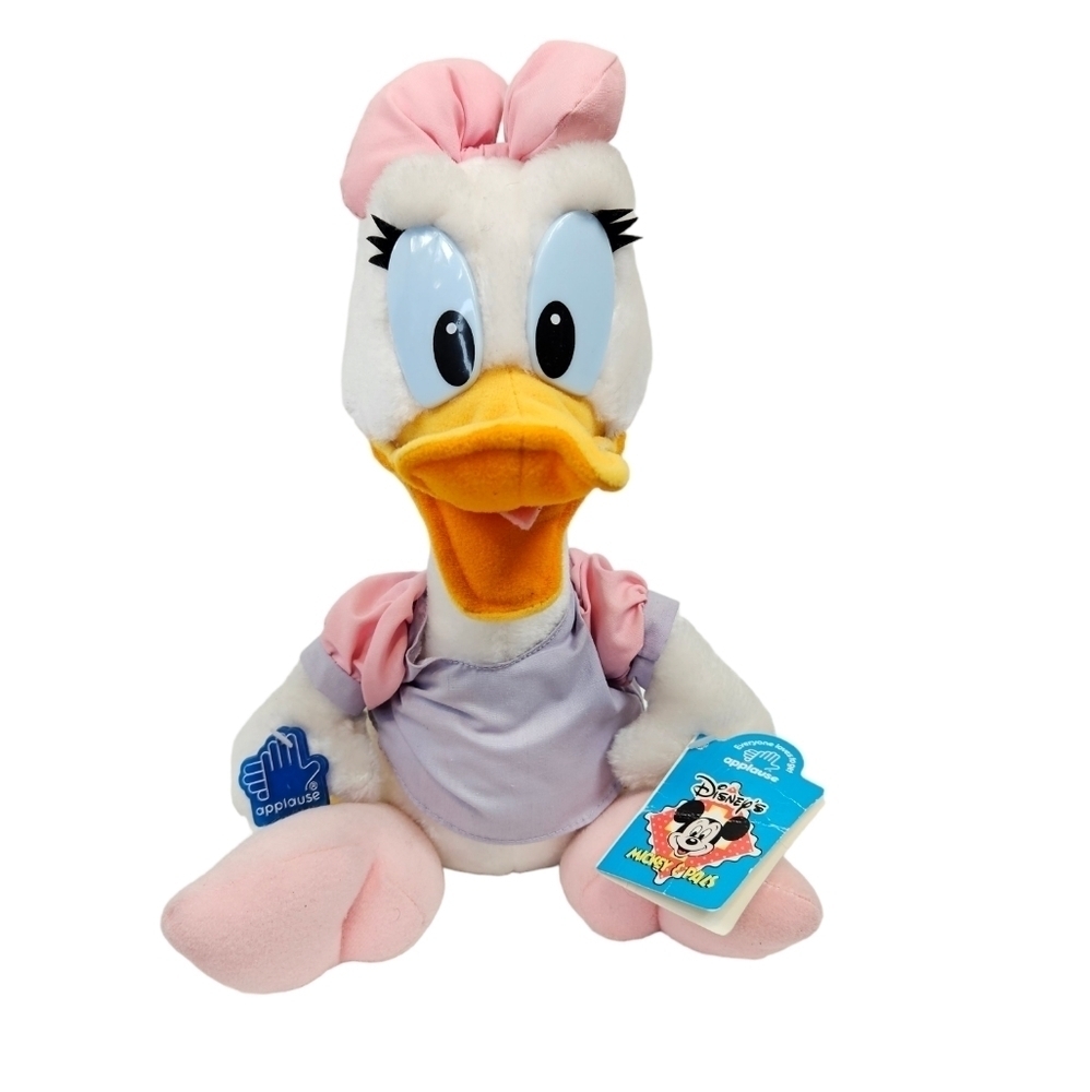 NWT Vintage Applause Disney Daisy Duck 16" Plush Stuffed Animal Kids‎